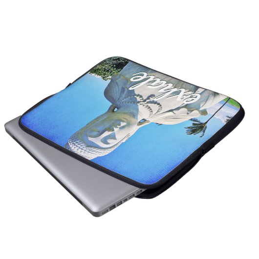 ハワイ熱帯仏フォトエクセアル引用文スクリプト ラップトップスリーブ (正面下部)