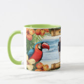 ハワイ熱帯鳥の花フォトコーヒー マグカップ (左)