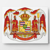 ハワイ王室の王国の紋章 フォトプラーク (正面)