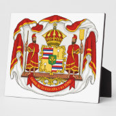 ハワイ王室の王国の紋章 フォトプラーク (側面)