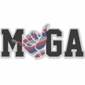 ハワイ素晴らしを再びHIFLAG SHAKA遊にする シール (正面)