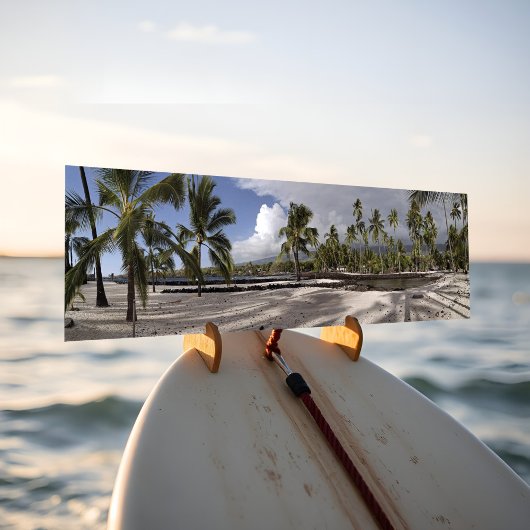 ハワイ素晴らしビーチプウホヌアオホナウノパノラマ バンパーステッカー