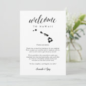 ハワイ結婚のウェルカムレター&旅程 (スタンド正面)