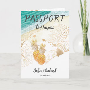 ハワイ結婚の旅行先パスポートワールドモダン 招待状