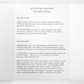 ハワイ結婚の歓迎状と旅程 三つ折りプログラム (内部中)