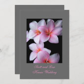 ハワイ結婚の発表 招待状 (正面/裏面)