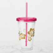 ハワイ結婚の花嫁パーソナライズされた婦 アクリルタンブラー (右)