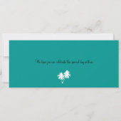 ハワイ結婚への搭乗券 招待状 (裏面)