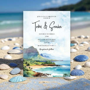 ハワイ結婚ランドスケープ 招待状