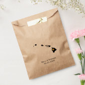 ハワイ結婚式の引き出物トリートサックス、抱き枕 フェイバーバッグ (封をした状態)