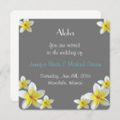 ハワイ結婚式招待状 招待状 (正面/裏面)