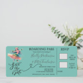 ハワイ結婚搭乗券 招待状 (スタンド正面)