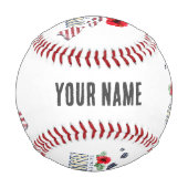 ハワイ統一された州レトロ州マップUSAお土産 野球ボール (裏面)