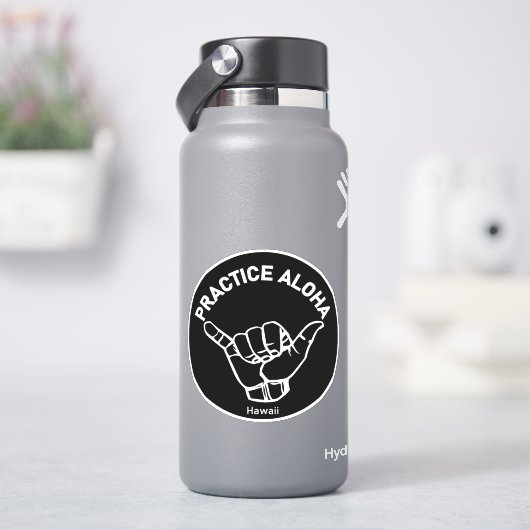 ハワイ練習アロハつるシャ（ルーズ） シール (HydroFlask)