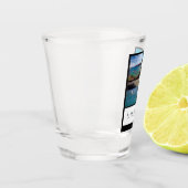 ハワイ花馬湾ショットグラス ショットグラス (左)