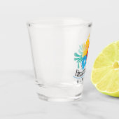 ハワイ花馬湾ハイビスカス花ショットグラス ショットグラス (左)
