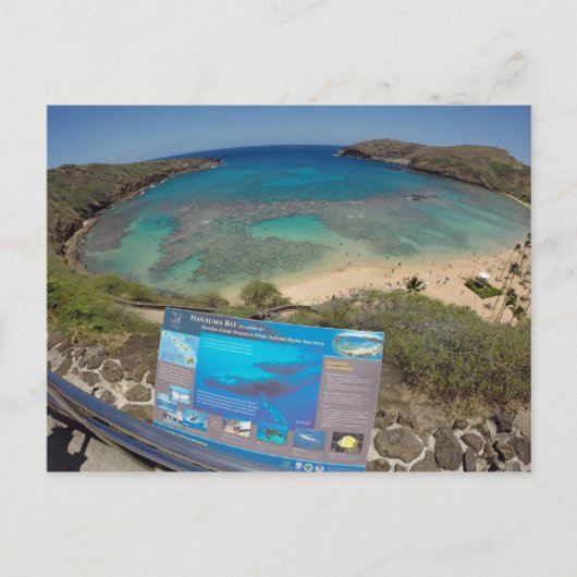 ハワイ花馬湾火山 ポストカード (正面)