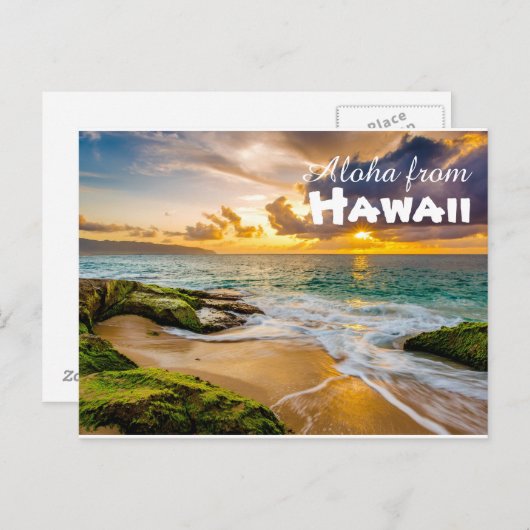 ハワイ葉書からアロハ ポストカード (正面/裏面)