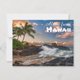 ハワイ葉書からアロハ ポストカード