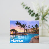 ハワイ葉書からアロハ ポストカード (スタンド正面)