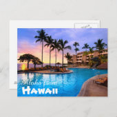 ハワイ葉書からアロハ ポストカード (正面/裏面)