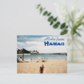 ハワイ葉書からアロハ ポストカード (スタンド正面)