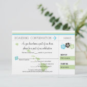 ハワイ行きの搭乗券のＲＳＶＰ 招待状 (スタンド正面)