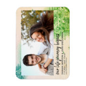 ハワイ行き先ウェディング日の写救真地図 マグネット (縦)