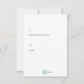 ハワイ誕生日ハンドドロッドグリーン誕生日 カード (裏面)