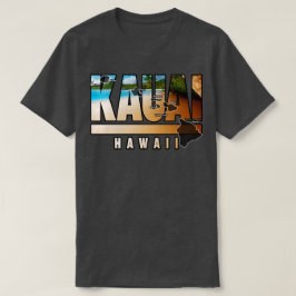 ハワイ諸島のカウアイ島 Tシャツ