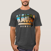 ハワイ諸島のカウアイ島 Tシャツ (正面)