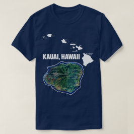 ハワイ諸島のカワイ島 Tシャツ