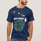 ハワイ諸島のカワイ島 Tシャツ (正面)