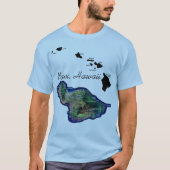 ハワイ諸島のマウイ島 Tシャツ (正面)