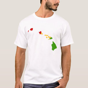 ハワイ諸島のレゲエはワイシャツを着色します Tシャツ