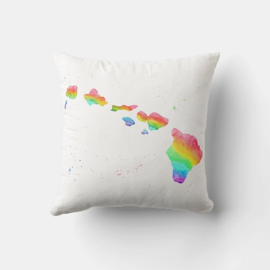 ハワイ諸島の枕 クッション (裏面)