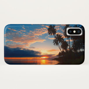 ハワイ諸島の熱帯日没 iPhone X ケース