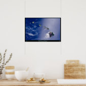 ハワイ諸島の衛星ポスター ポスター (キッチン)