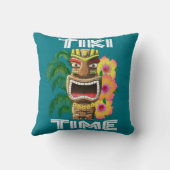 ハワイ諸島のTikiの彫像 クッション (裏面)