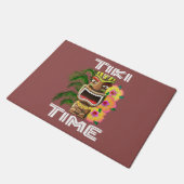 ハワイ諸島のTikiの彫像 ドアマット (アングル)