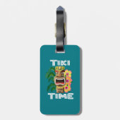 ハワイ諸島のTikiの彫像 ラゲッジタグ (裏面縦)