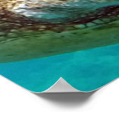 ハワイ諸島ウミガメ ポスター (角)