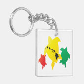 ハワイ諸島カメ キーホルダー (正面左)