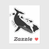 ハワイ諸島ザトウクジラ シール (シート)