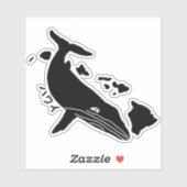 ハワイ諸島ザトウクジラ シール (シート)