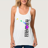 ハワイ諸島ネオンレインボー タンクトップ (正面)