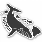ハワイ諸島ハンバックステッカー シール (正面)