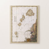 ハワイ諸島ヴィンテージマップ大尉の殺害調理師 ジグソーパズル (縦)