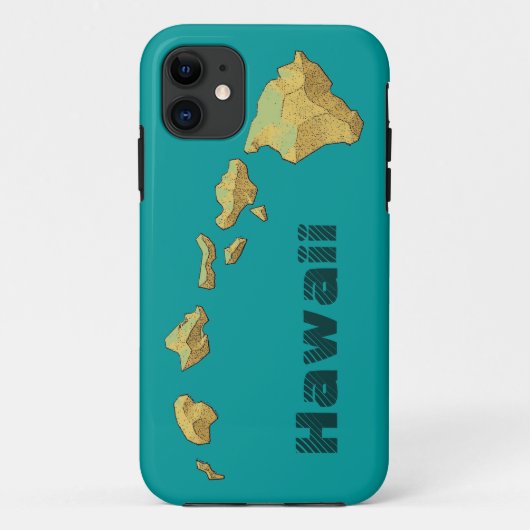ハワイ諸島金ゴールドティール（緑がかった色）ブルーグリーンiphone 5ケース Case-Mate iPhoneケース (裏面)