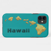 ハワイ諸島金ゴールドティール（緑がかった色）ブルーグリーンiphone 5ケース Case-Mate iPhoneケース (裏面(横))